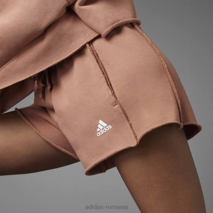 Adidas pantaloni scurți relaxați cu talie înaltă colectiv power argilă adidas femei lut 2JBN9480