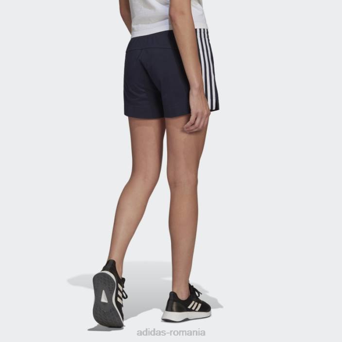 Adidas pantaloni scurți slim cu 3 dungi essentials ink femei cerneală/alb 2JBN8989