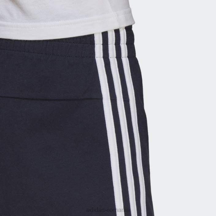 Adidas pantaloni scurți slim cu 3 dungi essentials ink femei cerneală/alb 2JBN8989