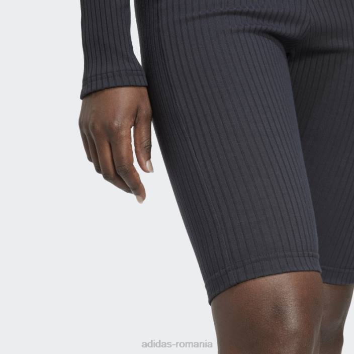 Adidas pantaloni scurți studio lounge cu nervuri carbon adidas femei carbon 2JBN10704