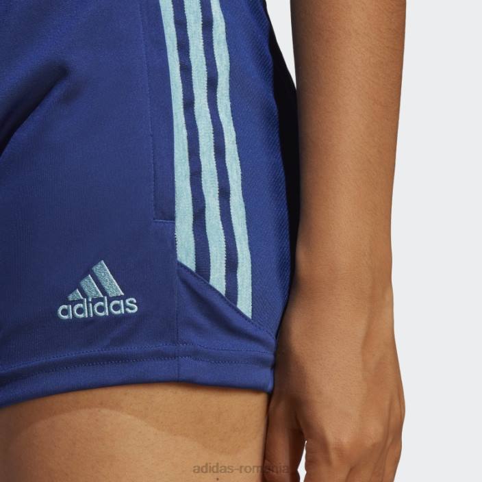 Adidas pantaloni scurți tiro hot victory blue adidas femei albastru victorie 2JBN9684