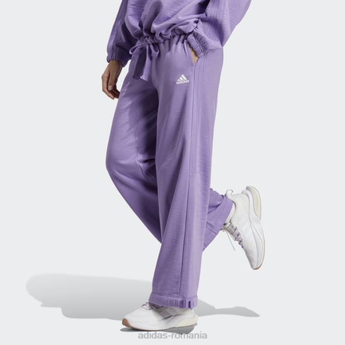 Adidas pantaloni tricot versatili de dans violet adidas femei violet 2JBN8832