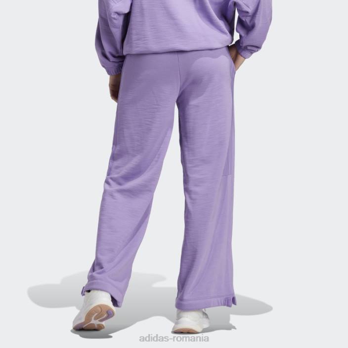 Adidas pantaloni tricot versatili de dans violet adidas femei violet 2JBN8832