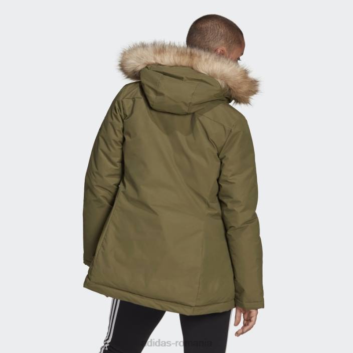 Adidas parka cu glugă utilitas olive femei măsline 2JBN17150