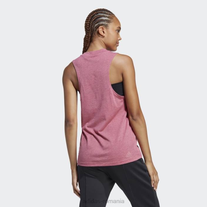 Adidas pink mel future icons winners 3.0 tank top femei roz mel/alb 2JBN9695