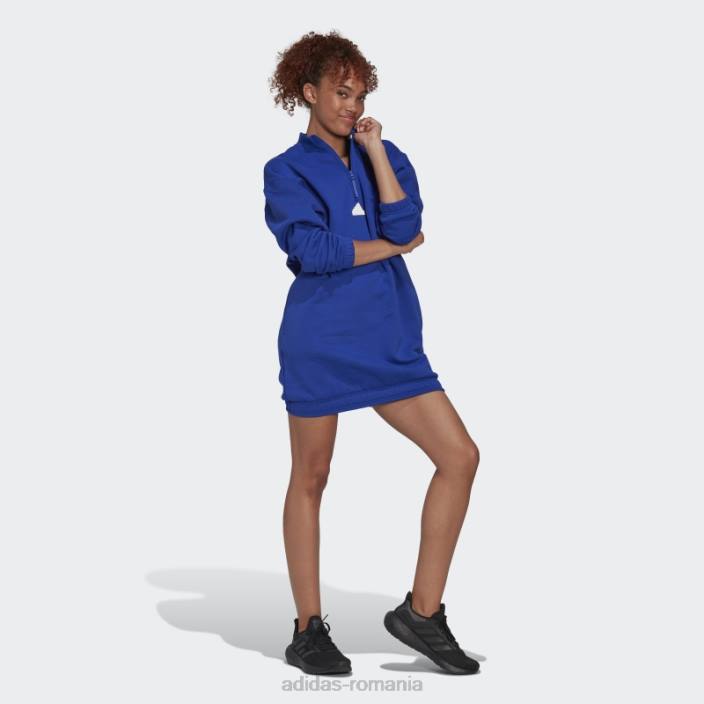 Adidas rochie pulover cu fermoar jumătate albastru fashion femei albastru 2JBN10808