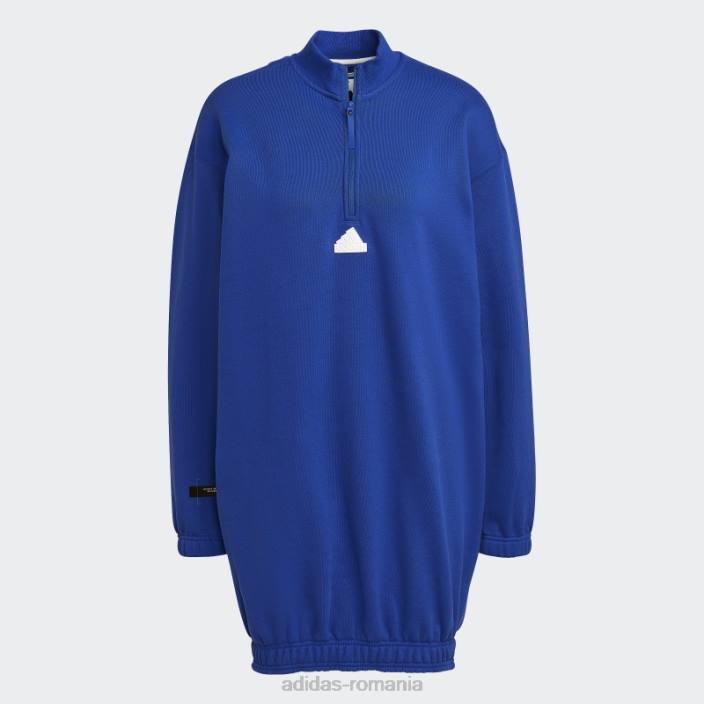 Adidas rochie pulover cu fermoar jumătate albastru fashion femei albastru 2JBN10808