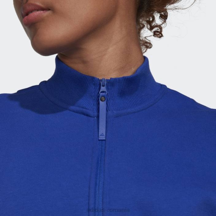 Adidas rochie pulover cu fermoar jumătate albastru fashion femei albastru 2JBN10808