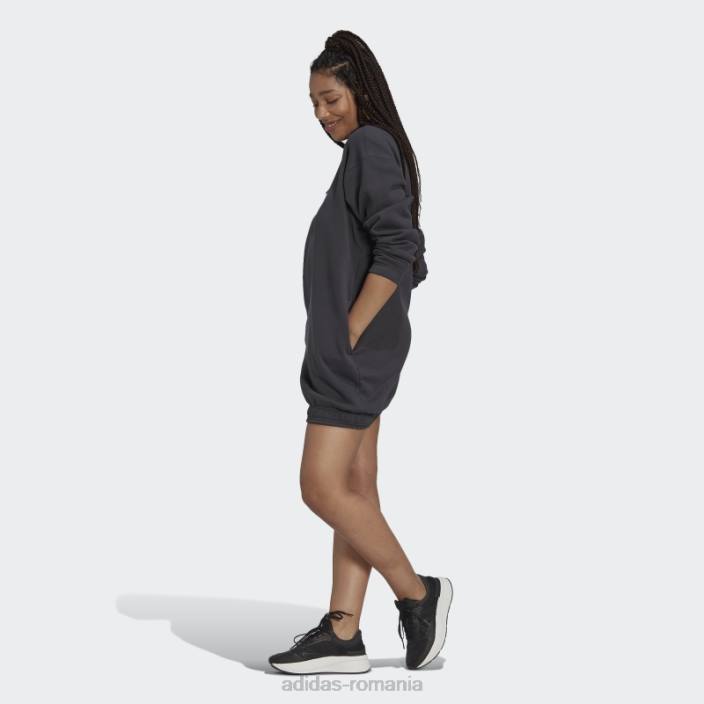 Adidas rochie pulover cu jumătate de fermoar carbon femei carbon 2JBN2566