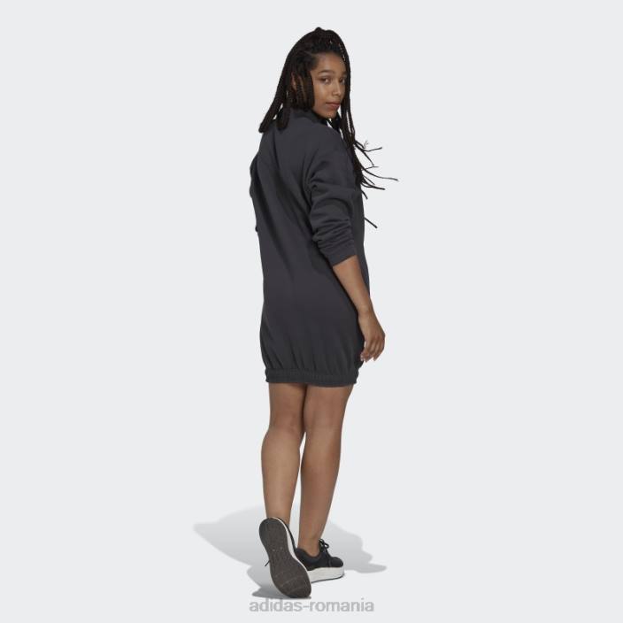 Adidas rochie pulover cu jumătate de fermoar carbon femei carbon 2JBN2566