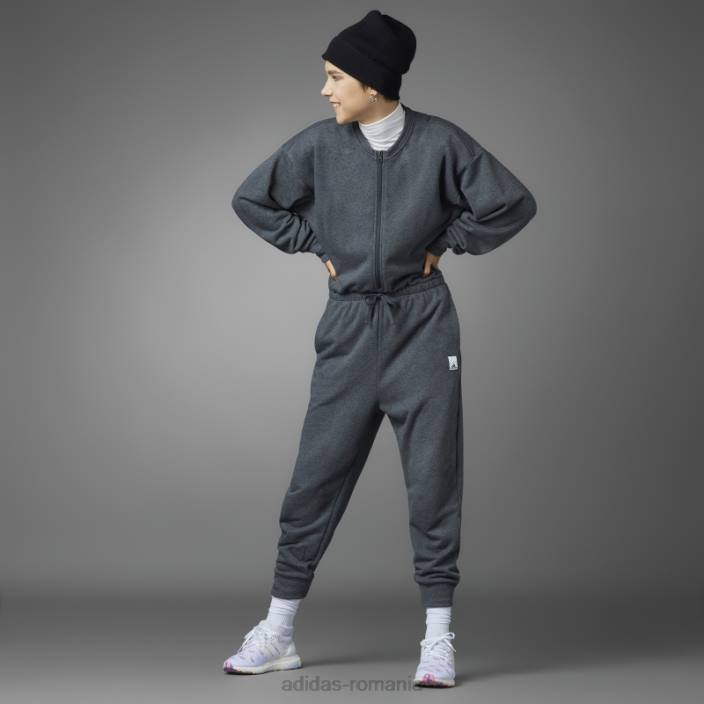 Adidas salopetă gri închis pentru ziua Îndrăgostiților femei erica gri închis 2JBN9149