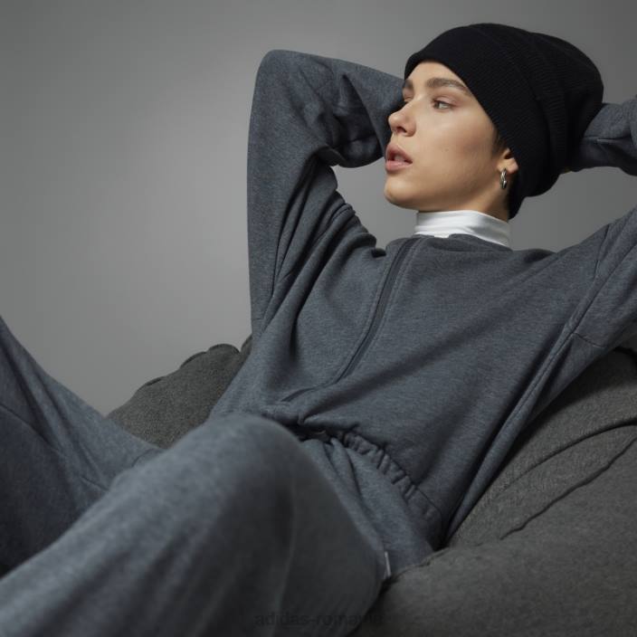 Adidas salopetă gri închis pentru ziua Îndrăgostiților femei erica gri închis 2JBN9149