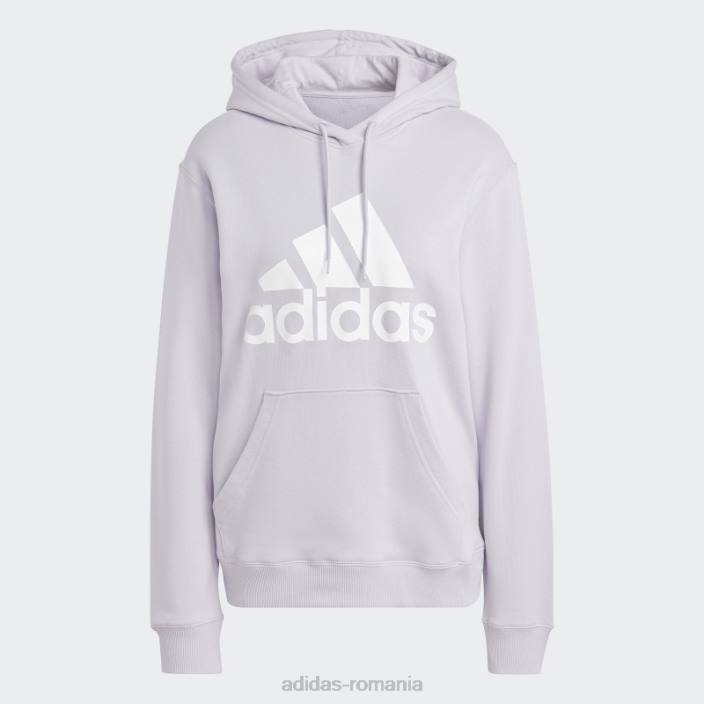 Adidas silver dawn essentials logo mare obișnuit French Terry hanorac adidas femei zori argintii/alb 2JBN9387