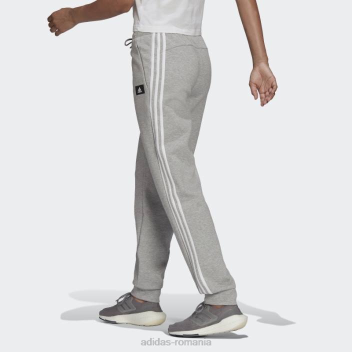 Adidas sportswear future icons pantaloni cu 3 dungi gri mediu femei gri mediu 2JBN3207