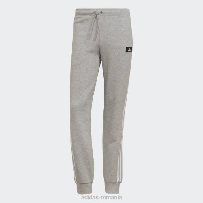 Adidas sportswear future icons pantaloni cu 3 dungi gri mediu femei gri mediu 2JBN3207