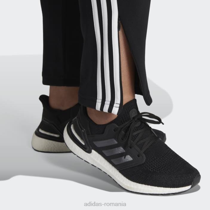 Adidas sportswear future icons pantaloni skinny cu 3 dungi (plus marime) negri femei negru 2JBN10691