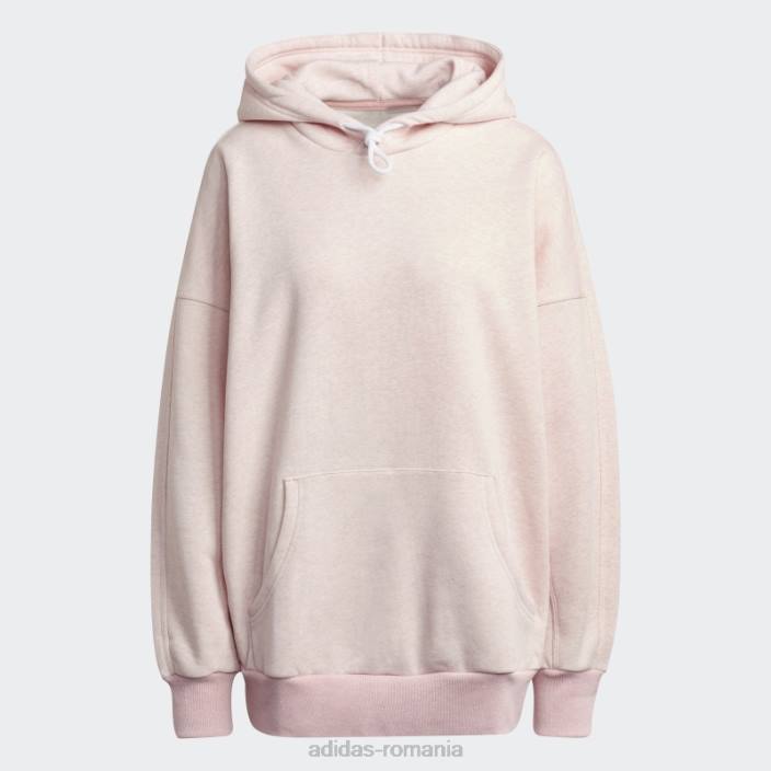 Adidas sportswear studio lounge fleece hanorac roz botanic fierbinte mel femei roz botanic mel 2JBN17548