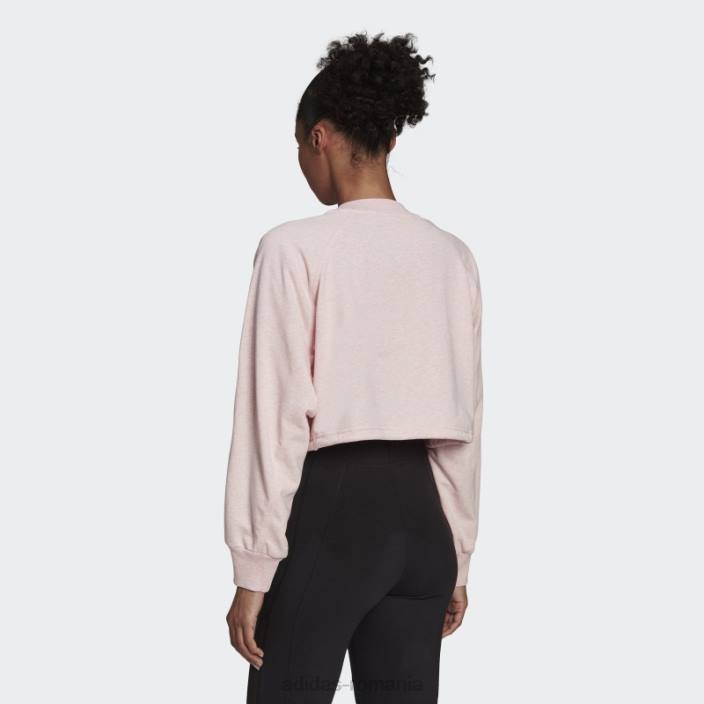 Adidas sportswear studio lounge vara echipaj hanorac fashion botanic roz mel femei roz botanic mel 2JBN2887