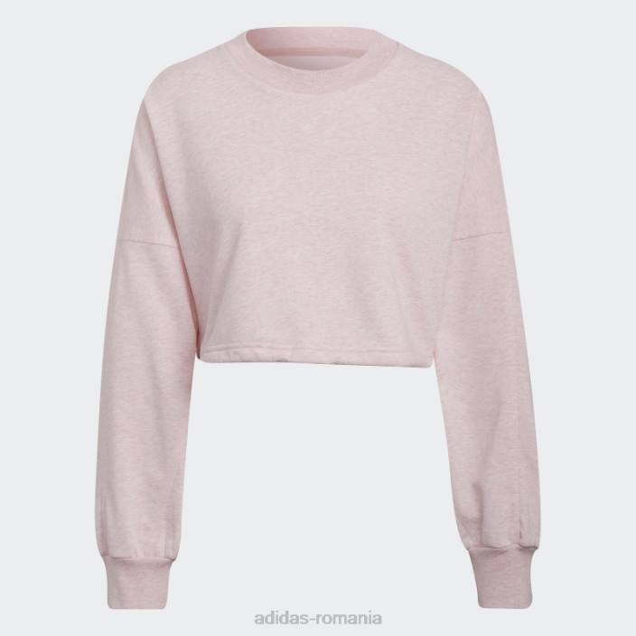 Adidas sportswear studio lounge vara echipaj hanorac fashion botanic roz mel femei roz botanic mel 2JBN2887