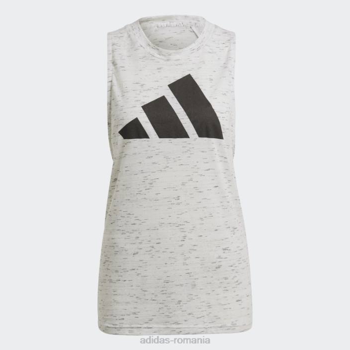 Adidas sportswear winners 2.0 tank top white melange hot femei melange alb 2JBN3714