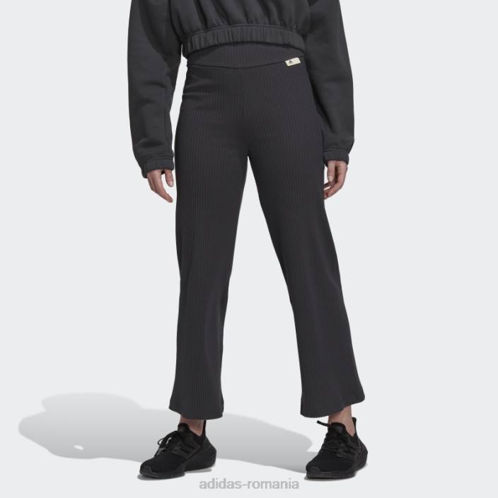 Adidas studio lounge pantaloni cu nervuri carbon femei carbon 2JBN10688