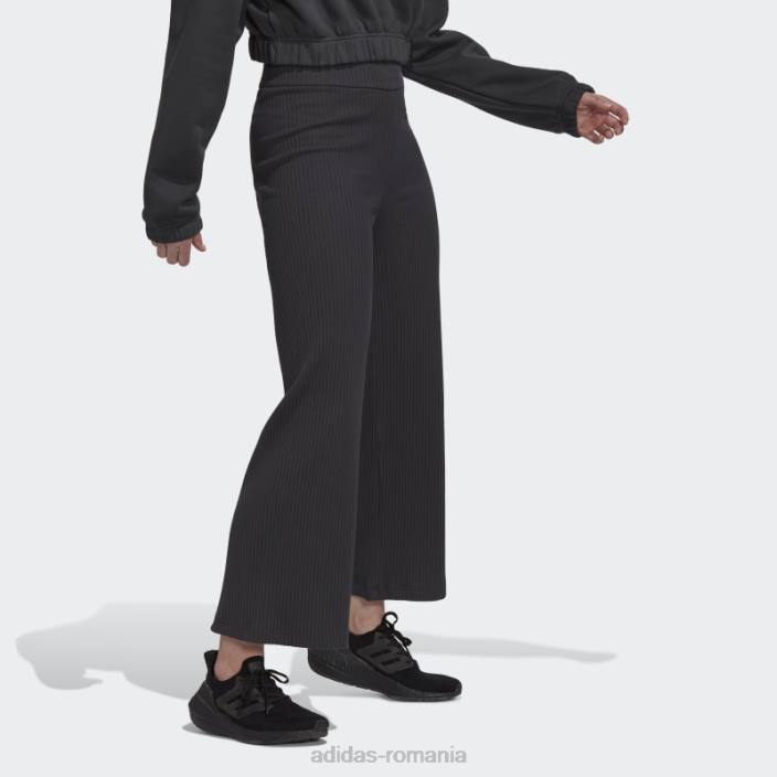 Adidas studio lounge pantaloni cu nervuri carbon femei carbon 2JBN10688