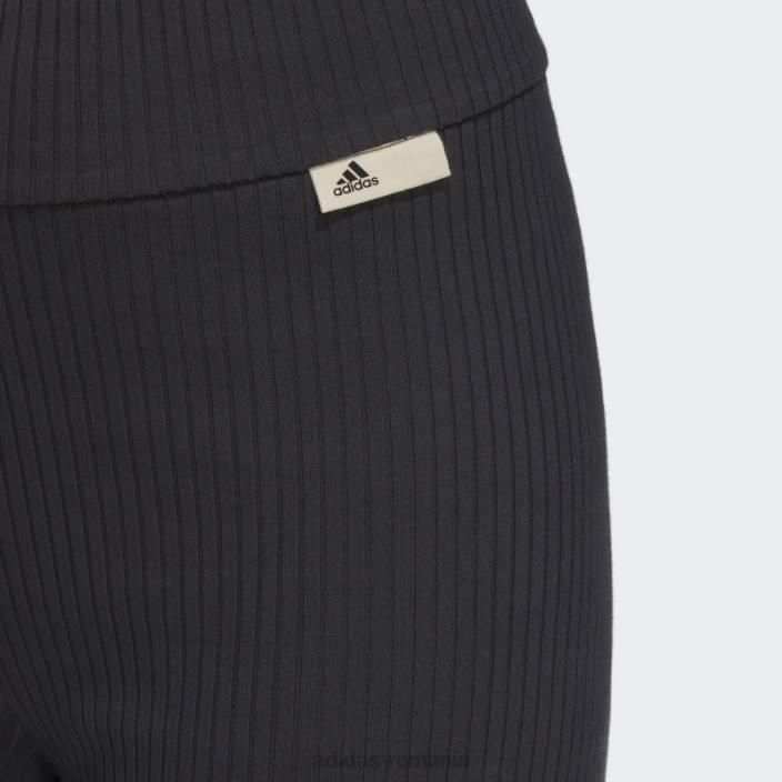 Adidas studio lounge pantaloni cu nervuri carbon femei carbon 2JBN10688