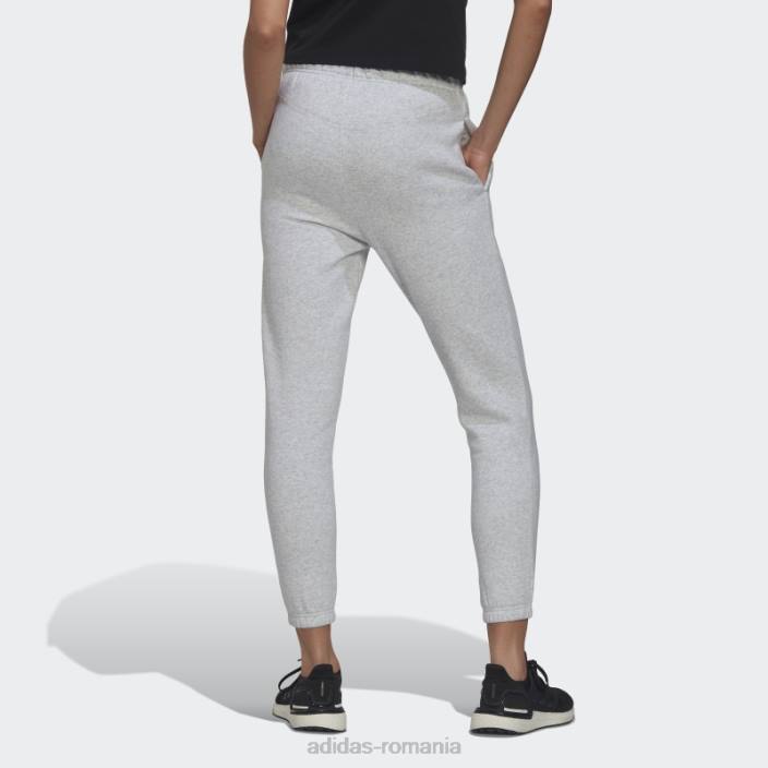 Adidas studio lounge pantaloni cu potrivire regulata gri deschis heather femei erica gri deschis 2JBN10652