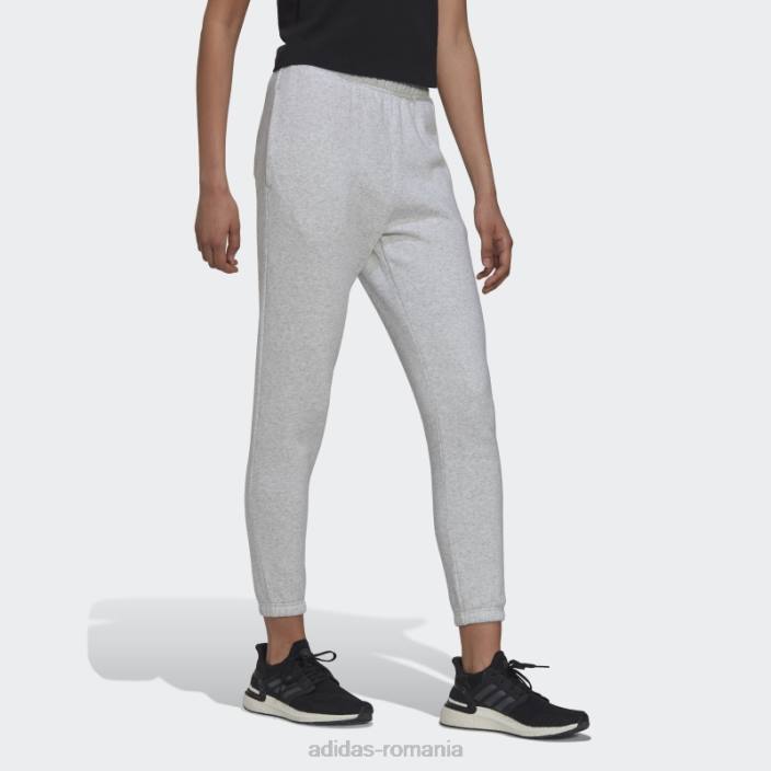 Adidas studio lounge pantaloni cu potrivire regulata gri deschis heather femei erica gri deschis 2JBN10652