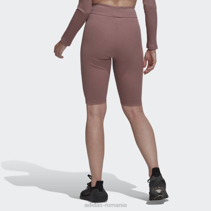 Adidas studio lounge pantaloni scurți cu nervuri violet femei Violet 2JBN10376