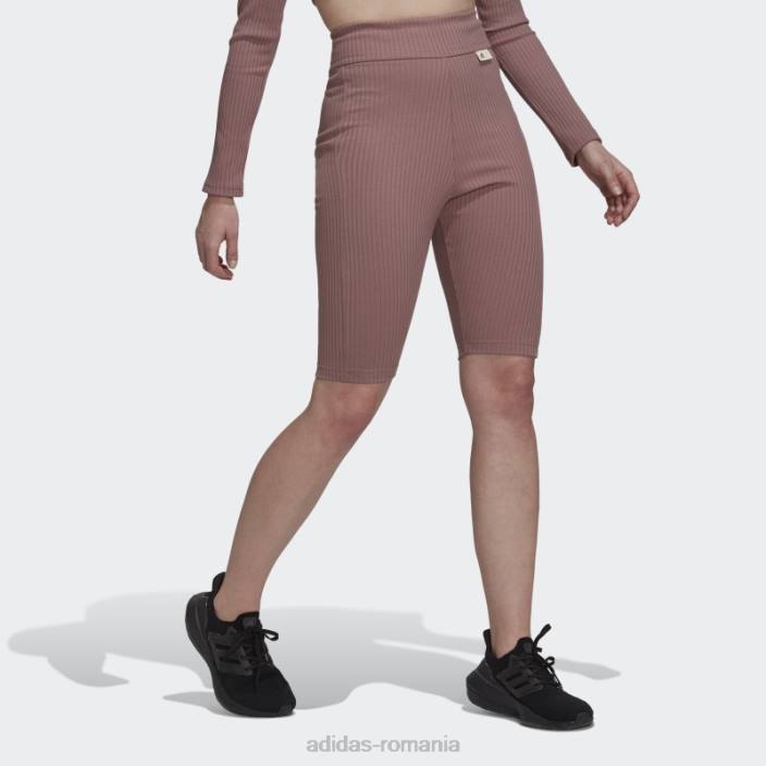 Adidas studio lounge pantaloni scurți cu nervuri violet femei Violet 2JBN10376