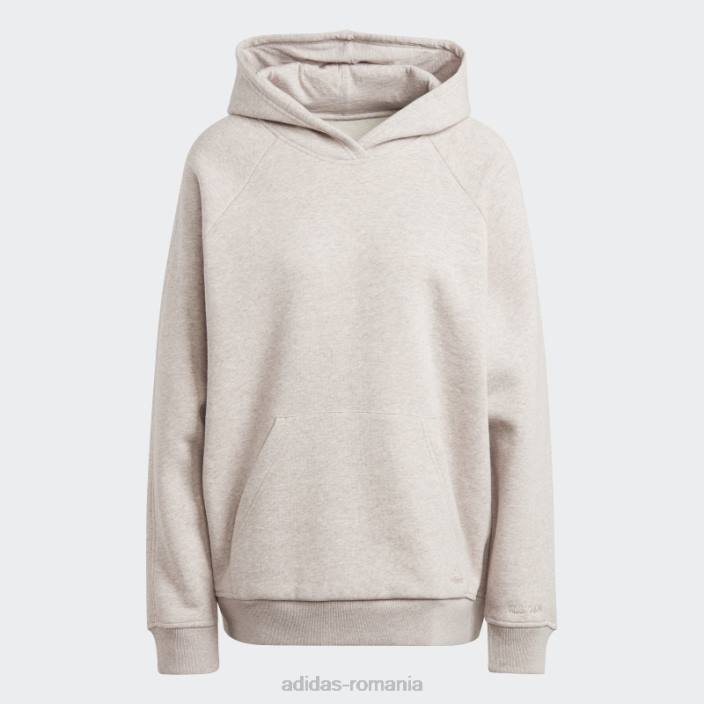 Adidas taupe mel all szn fleece boyfriend hanorac femei taupe mel 2JBN9568