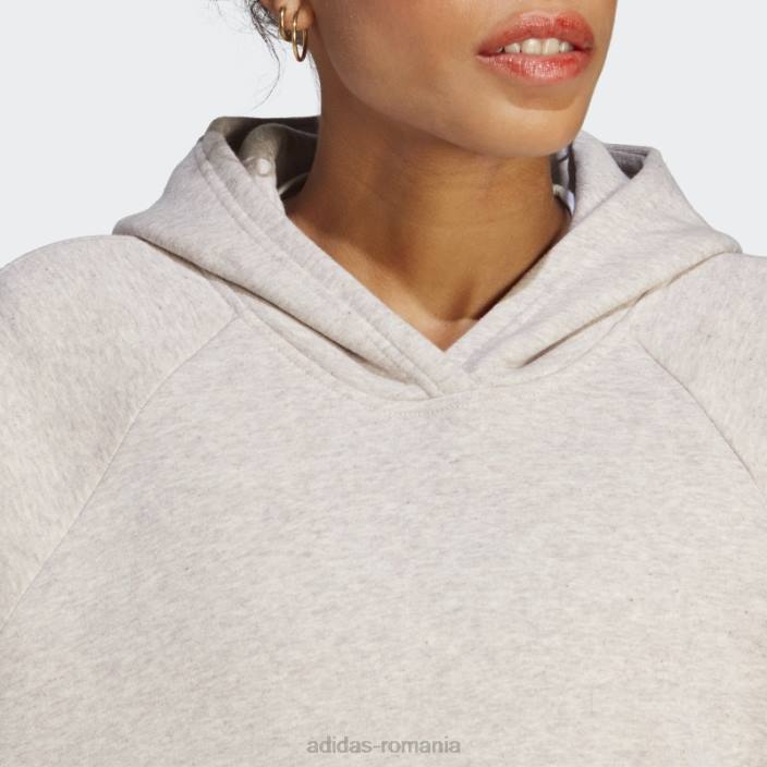 Adidas taupe mel all szn fleece boyfriend hanorac femei taupe mel 2JBN9568