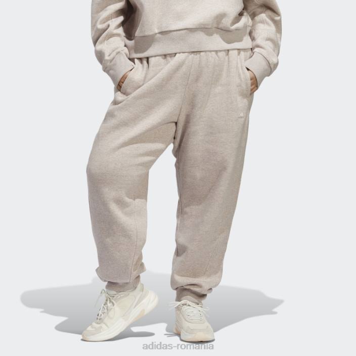 Adidas taupe mel all szn fleece pants (plus size) fashion femei taupe mel 2JBN9473