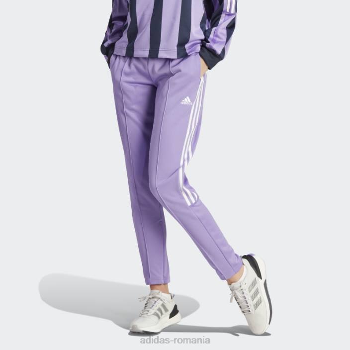 Adidas tiro costum up lifestyle pantaloni de sport alb femei violet/alb 2JBN2242