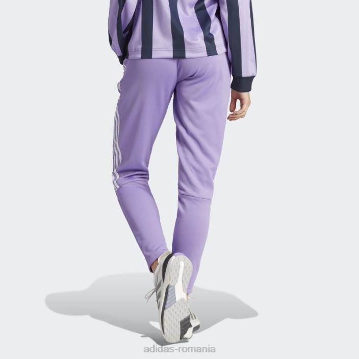 Adidas tiro costum up lifestyle pantaloni de sport alb femei violet/alb 2JBN2242