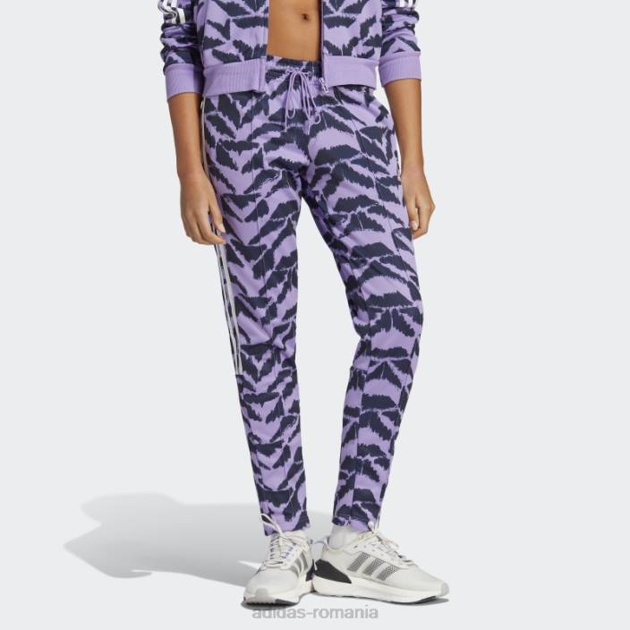 Adidas tiro costum up lifestyle pantaloni de sport violet femei violet/cerneală/multicolor/alb 2JBN16670