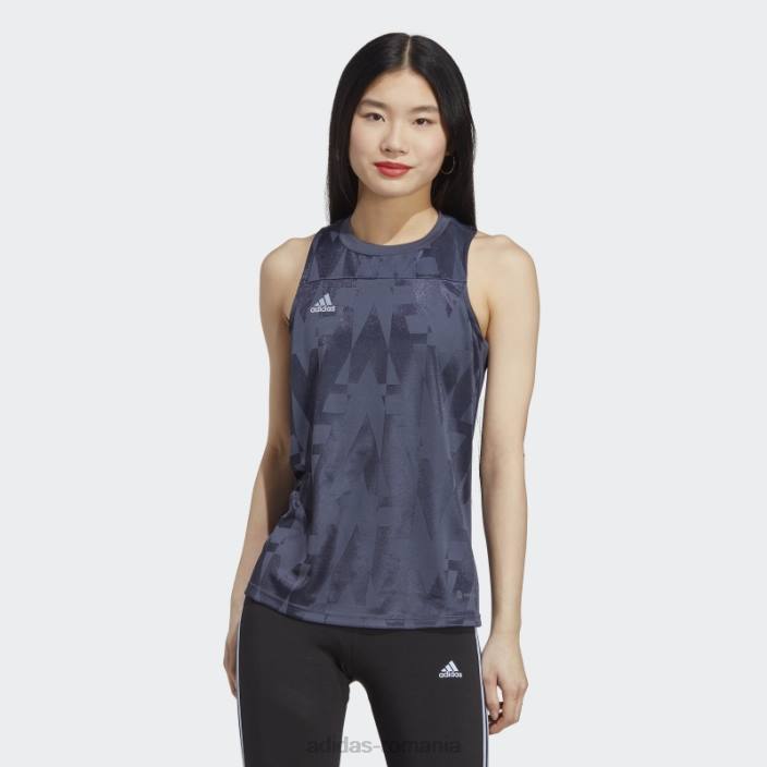 Adidas tiro fără mâneci tricou bleumarin femei zori bleumarin/albastru 2JBN9847