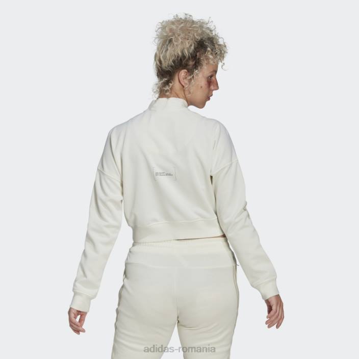 Adidas top alb de sport decupat femei alb 2JBN2285
