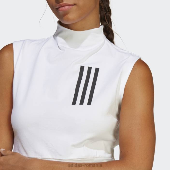 Adidas top cropped fără mâneci mission victory alb femei alb 2JBN9686