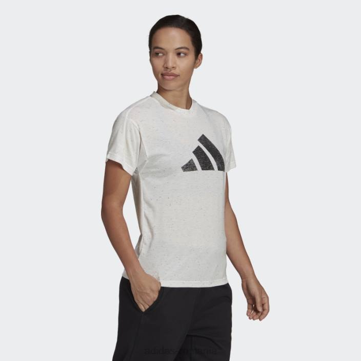 Adidas tricou alb alb fierbinte pentru câștigătorii viitorului 3.0 femei melange alb 2JBN10362