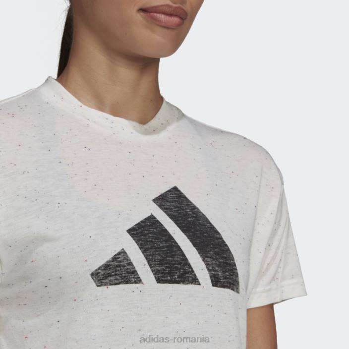 Adidas tricou alb alb fierbinte pentru câștigătorii viitorului 3.0 femei melange alb 2JBN10362