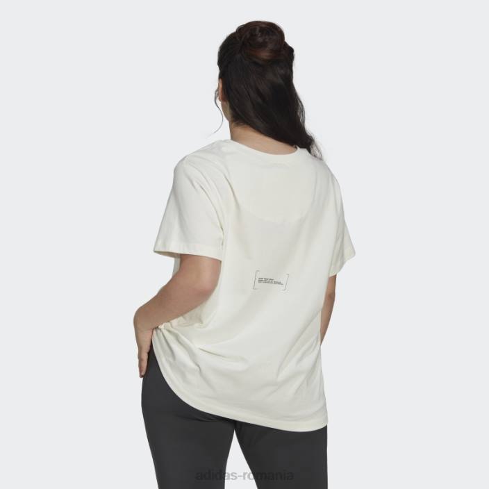 Adidas tricou alb (plus marime) femei alb roșu 2JBN2573