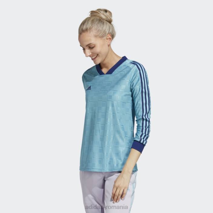 Adidas tricou albastru tiro cu maneca lunga femei albastru 2JBN9088
