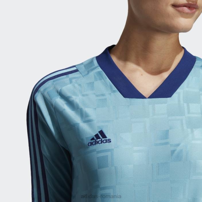 Adidas tricou albastru tiro cu maneca lunga femei albastru 2JBN9088