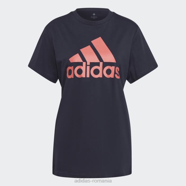 Adidas tricou boyfriend cu logo ink essentials femei cerneală/turbo 2JBN17513