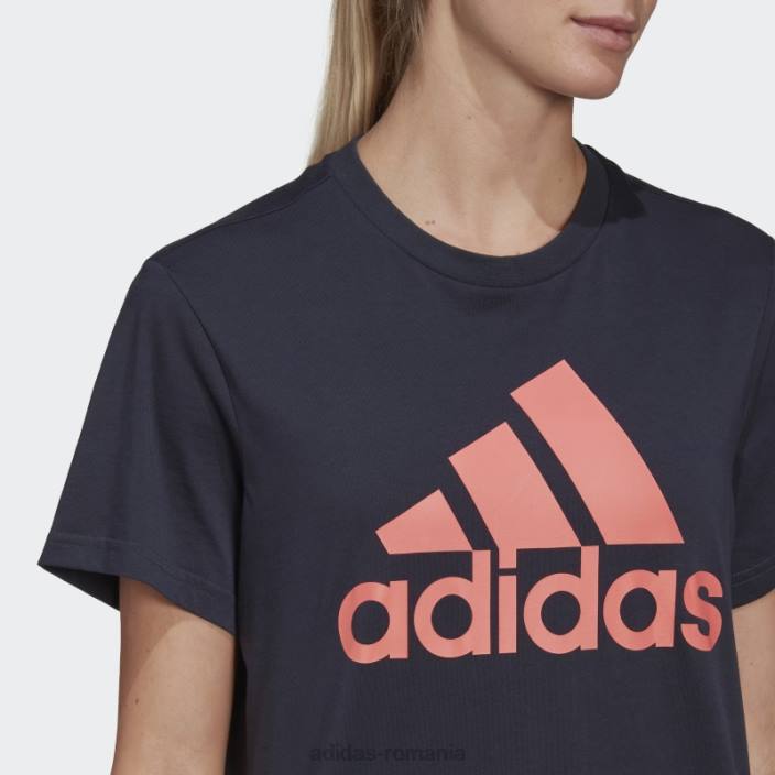Adidas tricou boyfriend cu logo ink essentials femei cerneală/turbo 2JBN17513