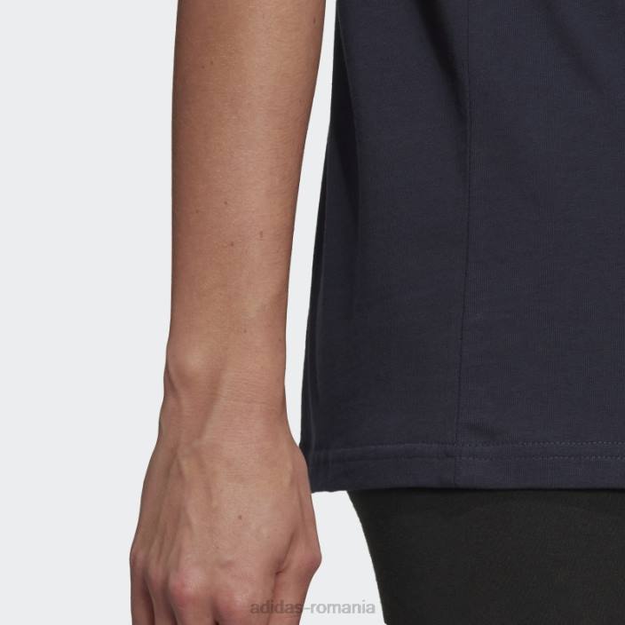 Adidas tricou boyfriend cu logo ink essentials femei cerneală/turbo 2JBN17513