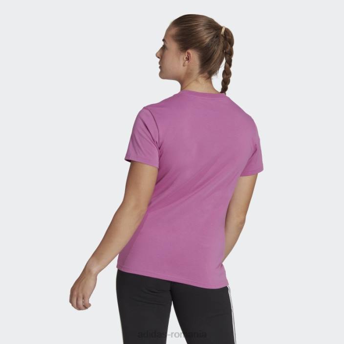 Adidas tricou cu logo essentials lila femei liliac 2JBN9188