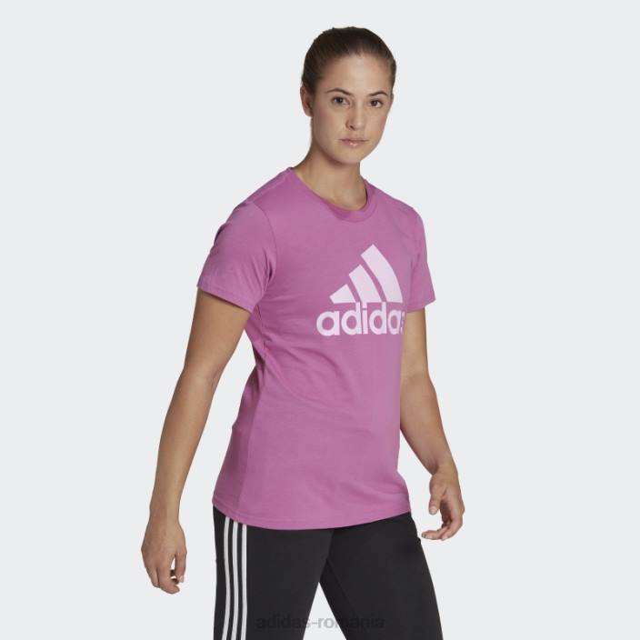 Adidas tricou cu logo essentials lila femei liliac 2JBN9188